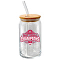 16oz Glass Tumbler w/Lid & Straw Direct Print | Ohio State University 2024 Champions