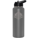 34oz Pewter Quencher Bottle Etched | Ohio State University 2025 Champions