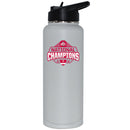 34oz White Quencher Bottle Direct Print | Ohio State University 2025 Champions