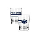 2PK 15oz Old Fashion Glass Big Stripe |  Penn State