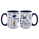 2pk 15oz White Mug Loco Design | Penn State