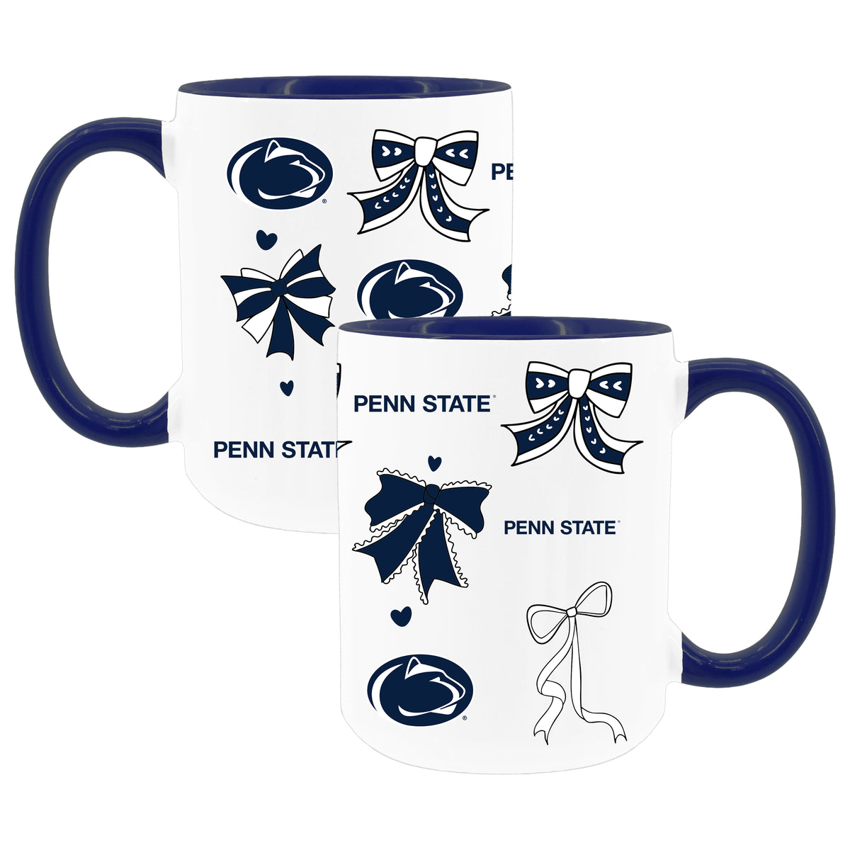  Penn State 2pk 15oz Bow Coffee Mug 