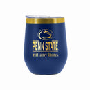 12 oz Stainless Steel Wine Tumbler with Gold Etched Classic Crew Team Design, Penn State University