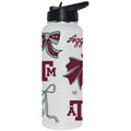  Texas A&M 34oz Bow White Quencher Water Bottle 