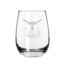 2PK 15oz Stemless Wine Glass Classic Crew |    Texas