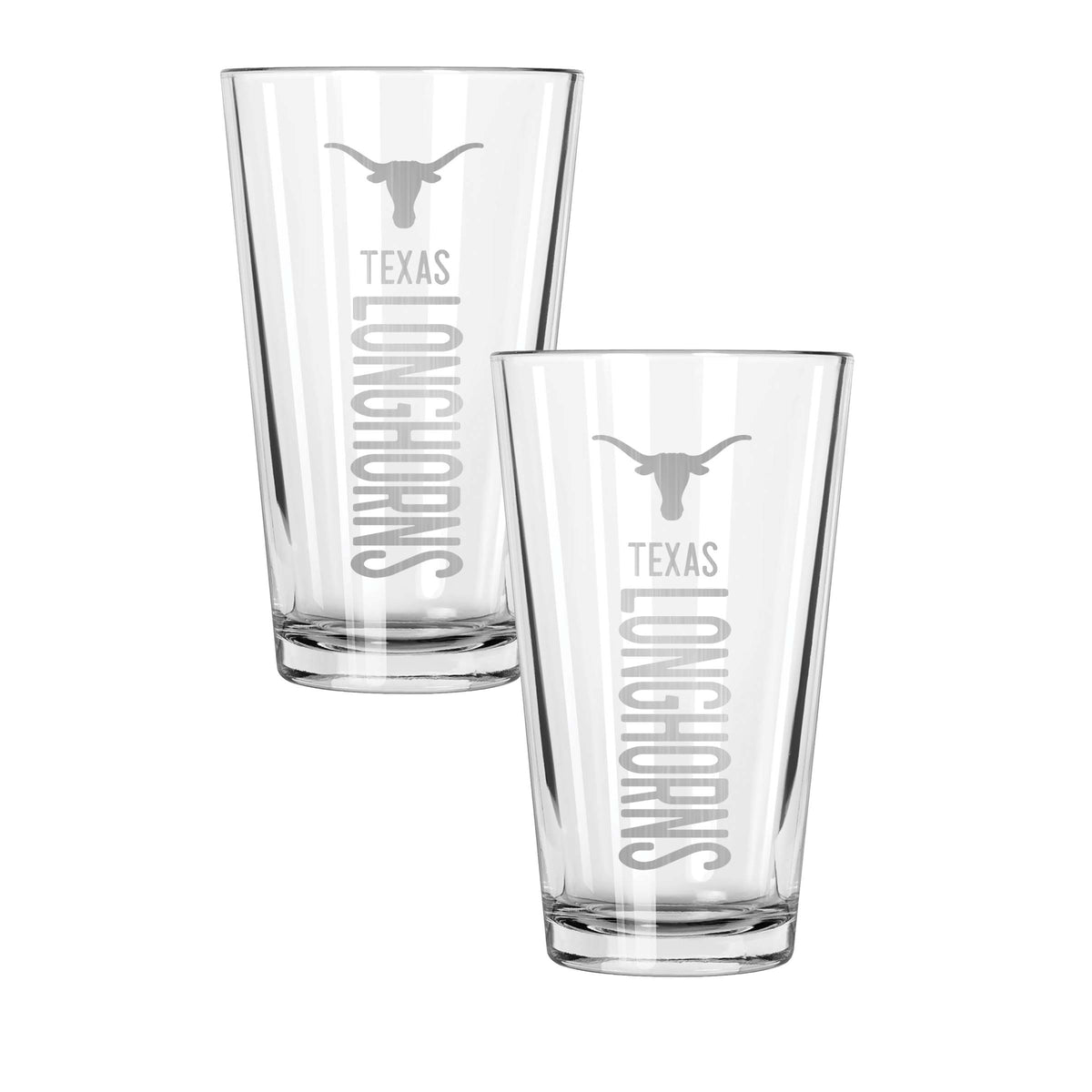 2PK 16oz Pint Glass Pinnacel Design |    Texas