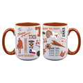 2pk 15oz White Mug Loco Design | Texas