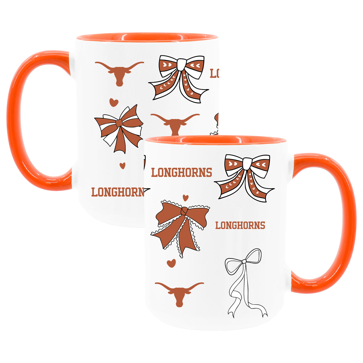 Texas 2pk 15oz Bow Coffee Mug 