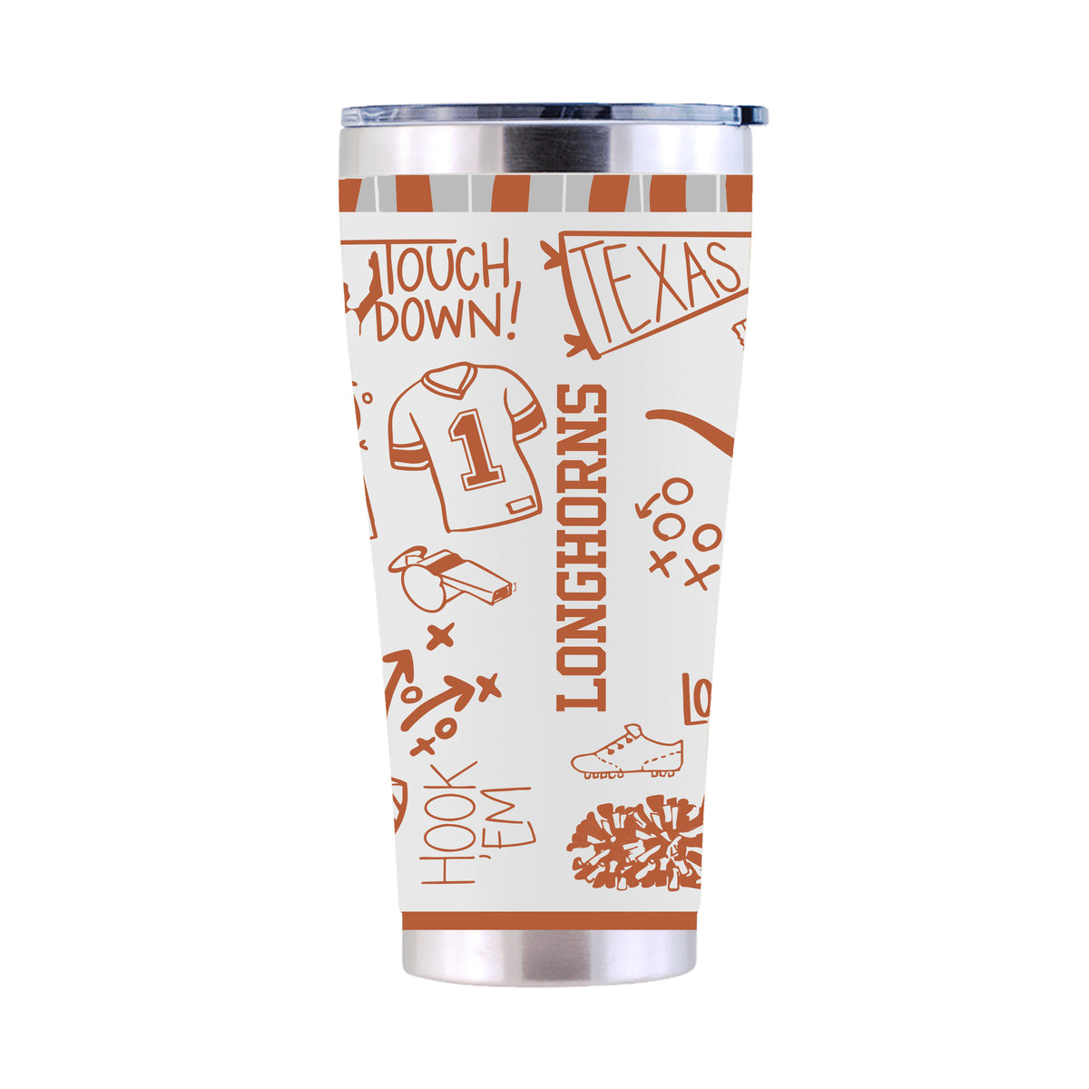 30oz Tumbler Sketchpad Design | Texas