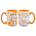 2pk 15oz White Mug Loco Design | Tennessee