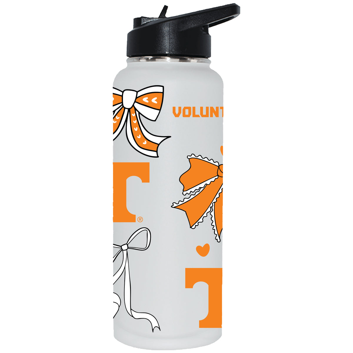  Tennessee 34oz Bow White Quencher Water Bottle 