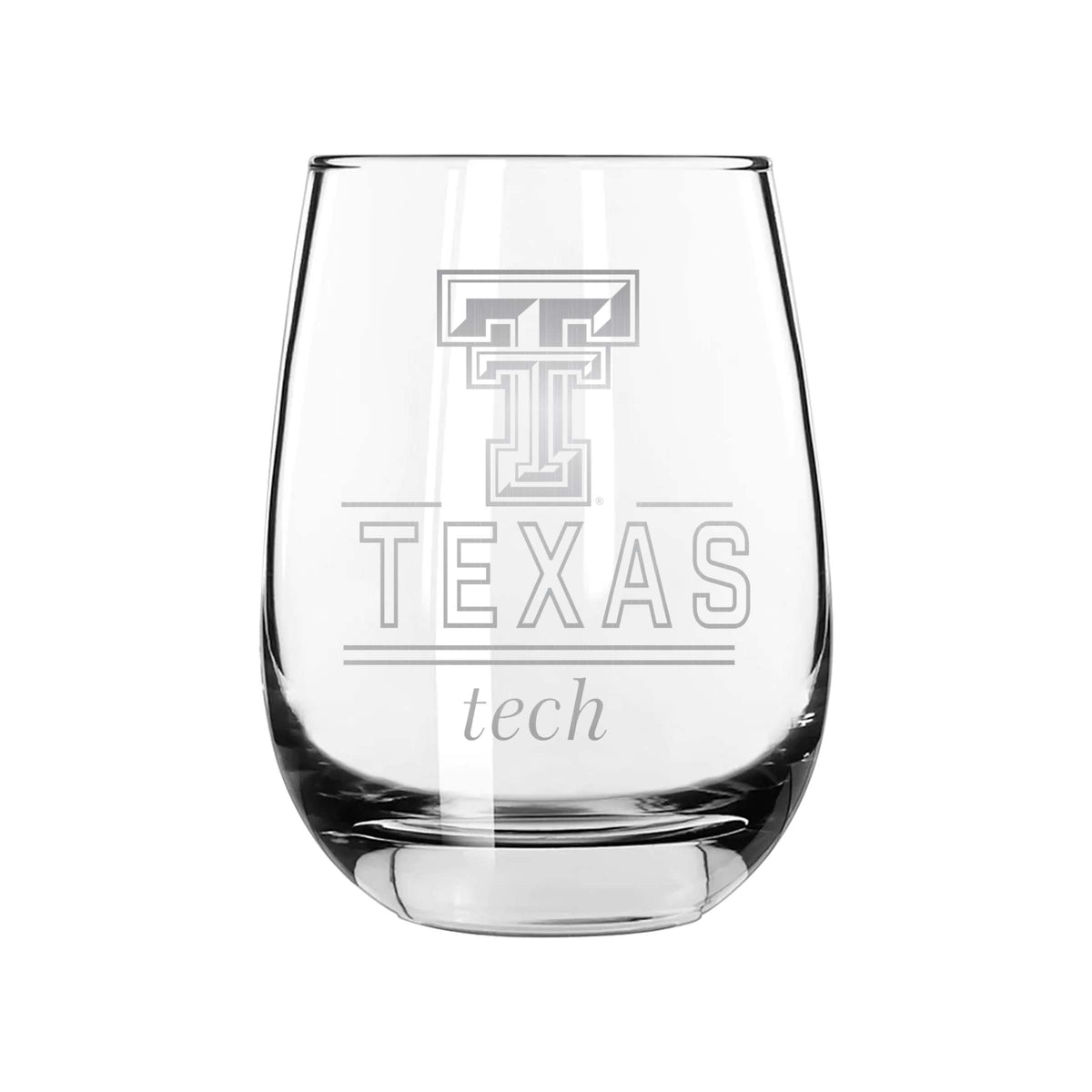 2PK 15oz Stemless Wine Glass Classic Crew | Texas Tech