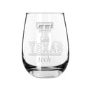 2PK 15oz Stemless Wine Glass Classic Crew | Texas Tech
