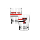 2PK 15oz Old Fashion Glass Big Stripe | Texas Tech