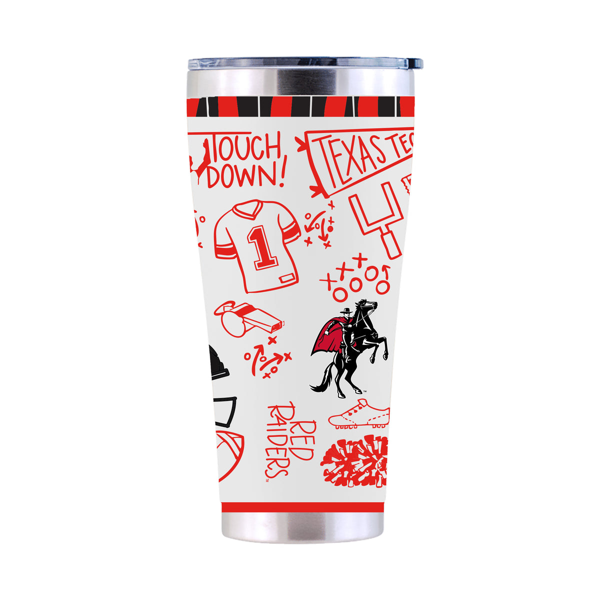 30oz Tumbler Sketchpad Design | Texas Tech
