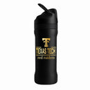 24 oz Stainless Steel Sip Tumbler w/ Gold Inlay – Etched Classic Crew Design, Texas Tech University