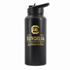 32 oz Stainless Steel Water Bottle with Gold Etched Classic Crew Team Design, University of South Carolina
