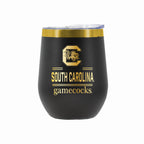 12 oz Stainless Steel Wine Tumbler with Gold Etched Classic Crew Team Design, University of South Carolina