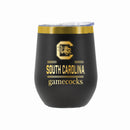 12 oz Stainless Steel Wine Tumbler with Gold Etched Classic Crew Team Design, University of South Carolina