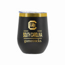 12 oz Stainless Steel Wine Tumbler with Gold Etched Classic Crew Team Design, University of South Carolina