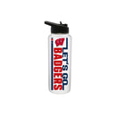34oz White Quencher Let's Go Team Dash |    Wisconsin