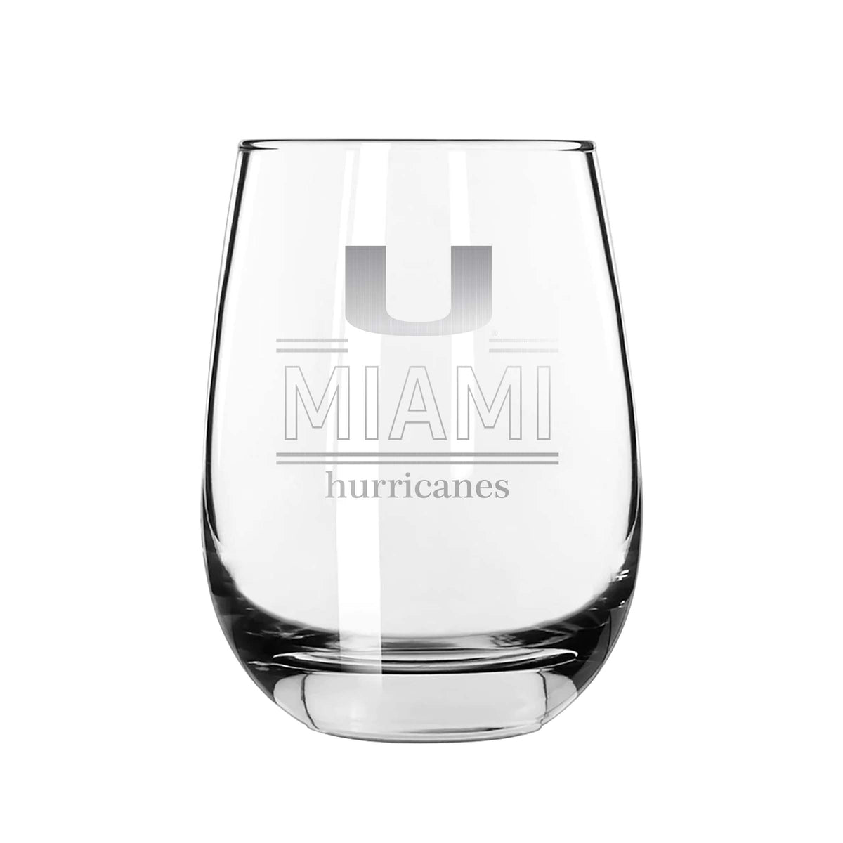 2PK 15oz Stemless Wine Glass Classic Crew |   Miami