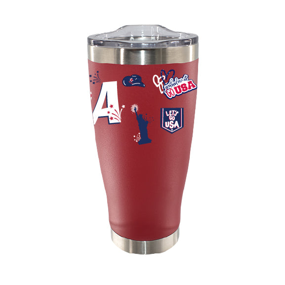 20oz Stainless Steel Tumbler, Country Pride, Direct Print, United States of America