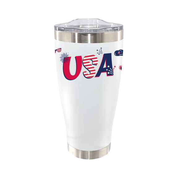 20oz Stainless Steel Tumbler, Country Pride, Direct Print, United States of America