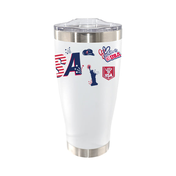 20oz Stainless Steel Tumbler, Country Pride, Direct Print, United States of America
