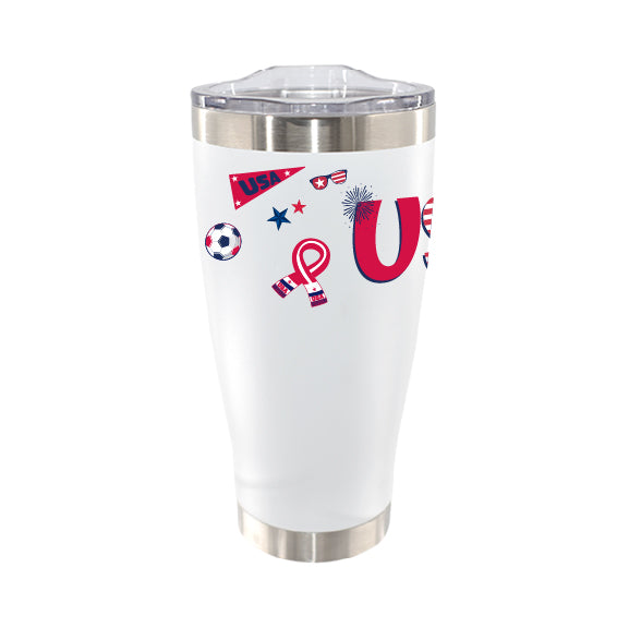 20oz Stainless Steel Tumbler, Country Pride, Direct Print, United States of America