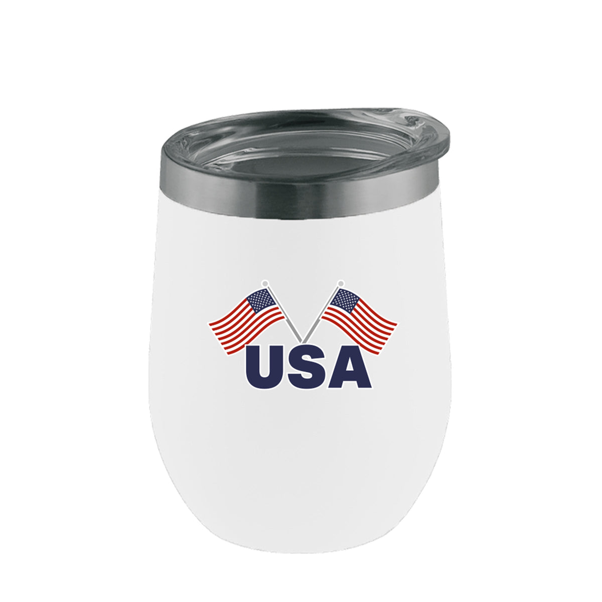 16oz Stainless Steel Stemless Tumbler, Country Pride, Direct Print, United States of America