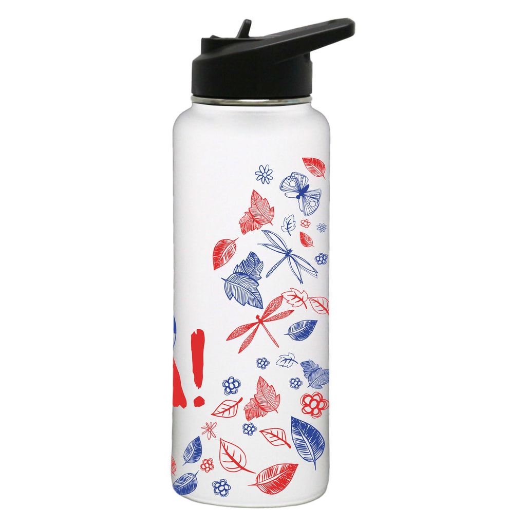 34oz Quencher Water Bottle, Country Pride, Direct Print, United States of America
