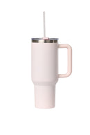 40oz. Tumbler with Handle and Straw Lid | Pink Sand