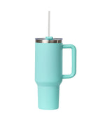 40oz. Tumbler with Handle and Straw Lid | Sea Glass