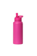 32oz. Water Bottle with Straw Lid | Hot Pink