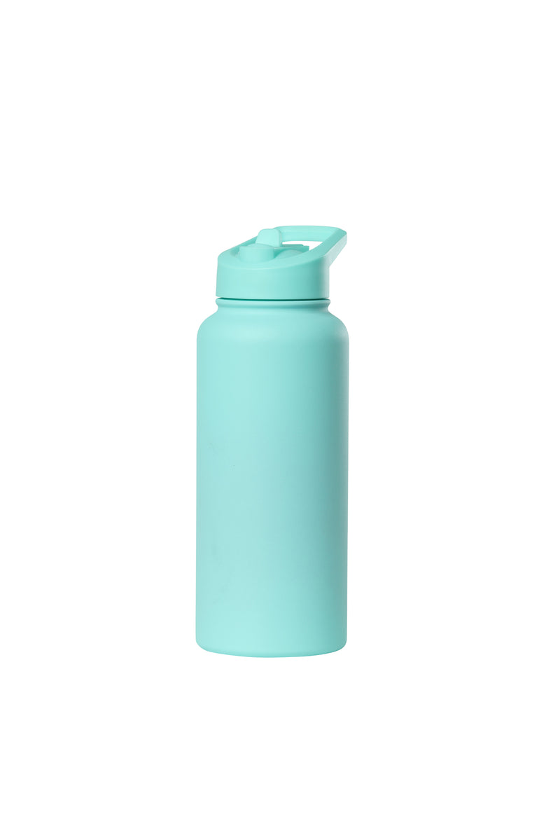 32oz. Water Bottle with Straw Lid | Sea Glass