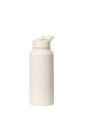 32oz. Water Bottle with Straw Lid | White Sand