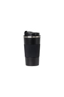 18oz. Travel Coffee Mug with Flip Lid and Silicone Sleeve | Black