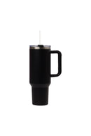 50oz. Tumbler with Handle and Straw Lid | Black