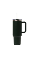 40oz. Tumbler with Handle and Straw Lid | Black