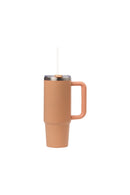 30oz. Tumbler with Handle and Straw Lid | Peach Fuzz