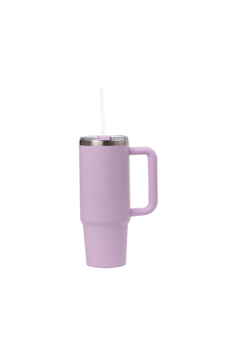 30oz. Tumbler with Handle and Straw Lid | Lavender