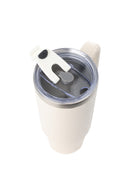 40oz. Tumbler with Handle and Straw Lid | White Sand Leopard