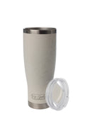 28oz. Insulated Tumbler with Lid | White Sand Leopard