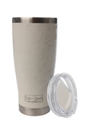 24oz. Insulated Tumbler with Lid | White Sand Leopard