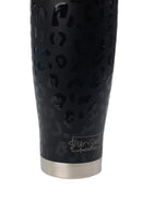 28oz. Insulated Tumbler with Lid and Straw | Black Leopard