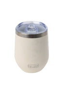 12oz. Ceramic Wine Tumbler | White Sand Leopard