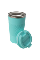 18oz. Travel Coffee Mug with Flip Lid and Silicone Sleeve | Sea Glass