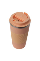 18oz. Travel Coffee Mug with Flip Lid and Silicone Sleeve | Peach Fuzz