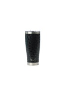 24oz. Insulated Tumbler with Lid and Straw | Black Leopard